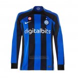 Camisola Inter de Milao 1º Manga Comprida 2022-2023
