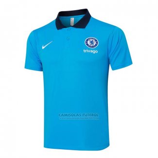 Camisola Polo del Chelsea 2024-2025 Azul