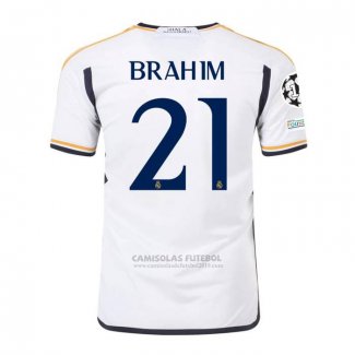 Camisola Real Madrid Jogador Brahim 1º 2023-2024