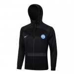 Jaqueta Hoodie Inter de Milao 2024-2025 Preto