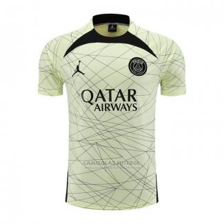 Treinamento Paris Saint-Germain Jordan 2023-2024 Amarelo