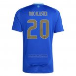 Camisola Argentina Jogador Mac Allister 2º 2024