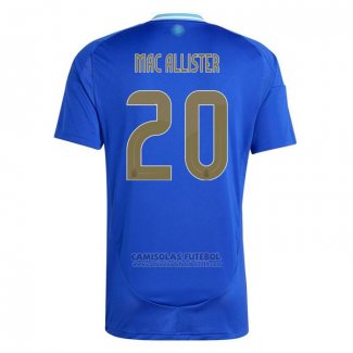 Camisola Argentina Jogador Mac Allister 2º 2024