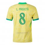 Camisola Brasil Jogador L.paqueta 1º 2024