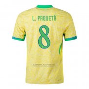 Camisola Brasil Jogador L.paqueta 1º 2024