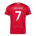 Camisola Liverpool Jogador Luis Diaz 1º 2023-2024