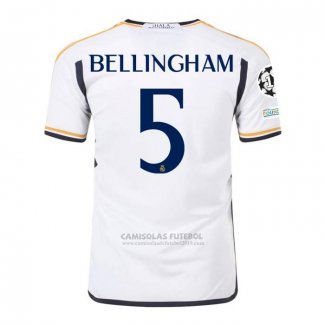 Camisola Real Madrid Jogador Bellingham 1º 2023-2024