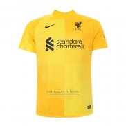 Camisola Liverpool Goleiro 2021-2022 Amarelo
