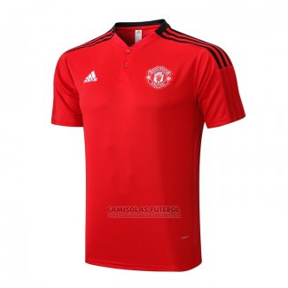 Camisola Polo Manchester United 2022-2023 Vermelho