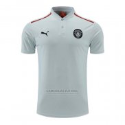 Camisola Polo del Manchester City 2022-2023 Cinza