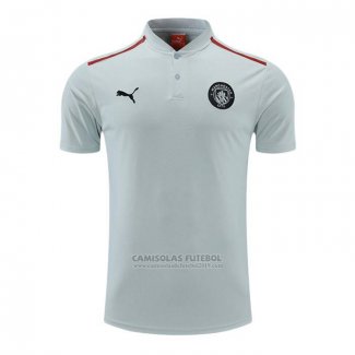 Camisola Polo del Manchester City 2022-2023 Cinza