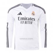Camisola Real Madrid 1º Manga Comprida 2024-2025