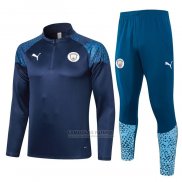 Sueter de Treinamento Manchester City 2023-2024 Azul Oscuro