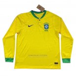 Camisola Brasil 1º Manga Comprida 2022