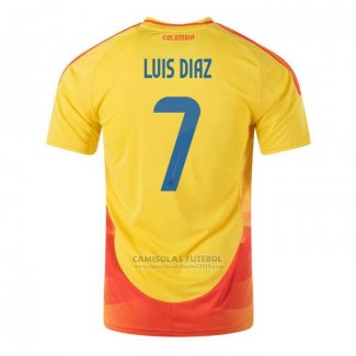 Camisola Colombia Jogador Luis Diaz 1º 2024
