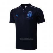 Camisola Polo Italia 2022-2023 Azul