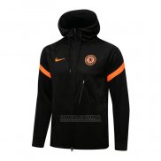 Jaqueta Hoodie Chelsea 2021-2022 Preto