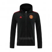 Jaqueta Hoodie Manchester United 2022-2023 Preto