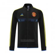Jaqueta Manchester United 2021-2022 Preto Y Azul