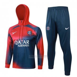 Sueter de Treinamento Paris Saint-Germain Crianca 2023-2024 Vermelho y Azul