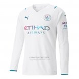 Camisola Manchester City 2º Manga Comprida 2021-2022