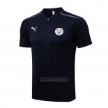 Camisola Polo Manchester City 2021-2022 Azul