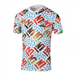 Camisola Pre Match del Olympique Marsella Africa 2024 Branco