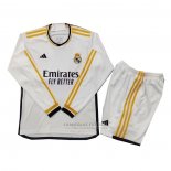 Camisola Real Madrid 1º Crianca Manga Comprida 2023-2024