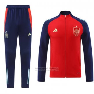 Jaqueta de Treinamento Espanha 2024-2025 Vermelho