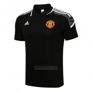 Polo Manchester United UCL 2021-2022 Preto