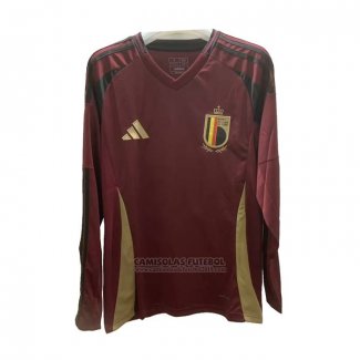 Camisola Belgica 1º Manga Comprida 2024