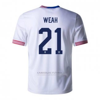 Camisola Estados Unidos Jogador Weah 1º 2024