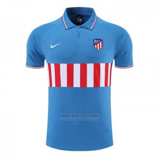 Camisola Polo del Atletico Madrid 2022-2023 Azul