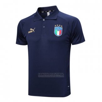 Camisola Polo del Italia 2023-2024 Azul