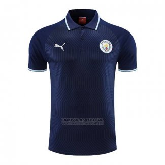 Camisola Polo del Manchester City 2022-2023 Azul Marino