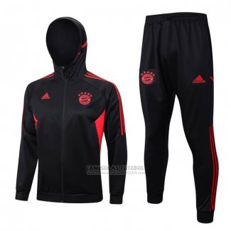 Fato de Treino Hoodie Bayern de Munique 2023-2024 Preto