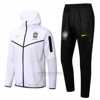 Fato de Treino Hoodie Brasil 2022-2023 Branco