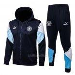 Fato de Treino Hoodie Manchester City 2021-2022 Azul
