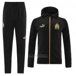 Fato de Treino Hoodie Olympique Marsella 2022-2023 Preto