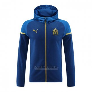 Jaqueta Hoodie Olympique Marsella 2023-2024 Azul