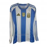 Camisola Argentina 1º Manga Comprida 2024