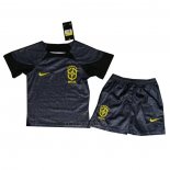 Camisola Brasil Goleiro Crianca 2022 Preto