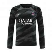 Camisola Paris Saint-Germain Goleiro Manga Comprida 2023-2024 Preto