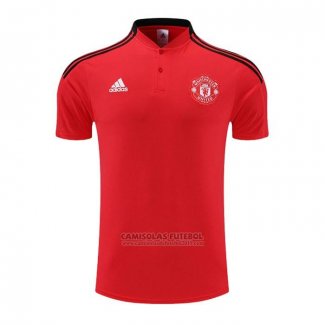 Camisola Polo del Manchester United 2022-2023 Vermelho