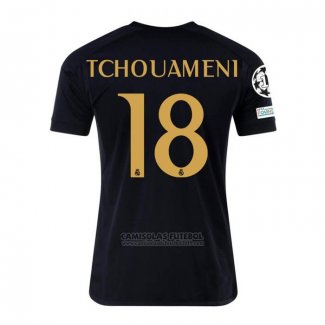 Camisola Real Madrid Jogador Tchouameni 3º 2023-2024