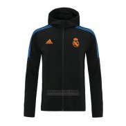 Jaqueta Hoodie Real Madrid 2021-2022 Preto