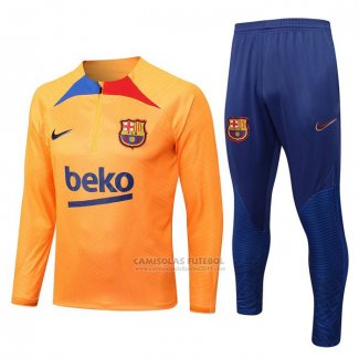 Sueter de Treinamento Barcelona 2022-2023 Laranja