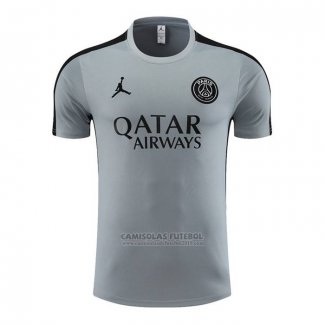 Treinamento Paris Saint-Germain Jordan 2023-2024 Cinza