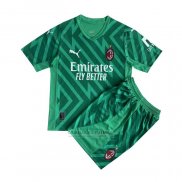 Camisola AC Milao Goleiro Crianca 2023-2024 Verde