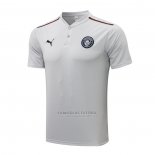 Camisola Polo Manchester City 2021-2022 Cinza